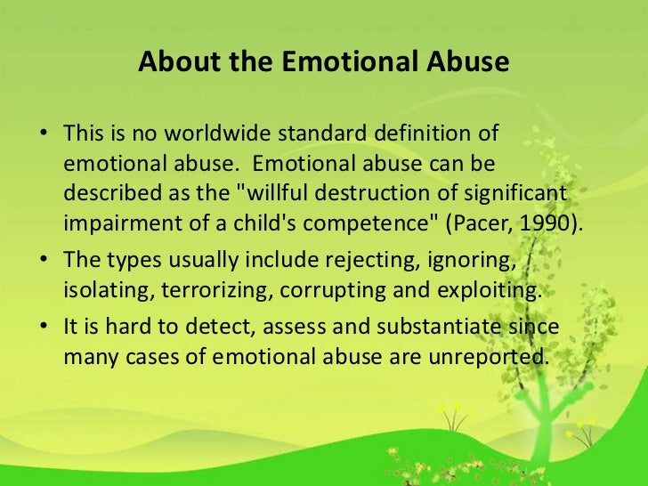 Emotional Abuse