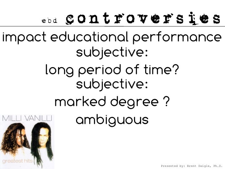 causal factors of ebd Causal factors coincide identifying and understanding the causes of emotional and behavioral disorder (ebd) can help in developing successful interventions and prevention strategies research has been unable to show that any specific factors cause ebd, but causal risk factors seem to concur with ebd. causal factors of ebd Causal factors coincide identifying and understanding the causes of emotional and behavioral disorder (ebd) can help in developing successful interventions and prevention strategies research has been unable to show that any specific factors cause ebd, but causal risk factors seem to concur with ebd.