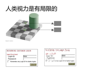 人类视力是有局限的
 