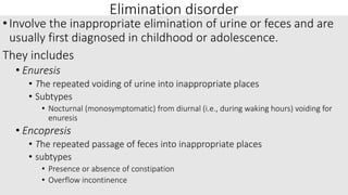 Overflow Inappropriate Emotional disorders in children | PPTX