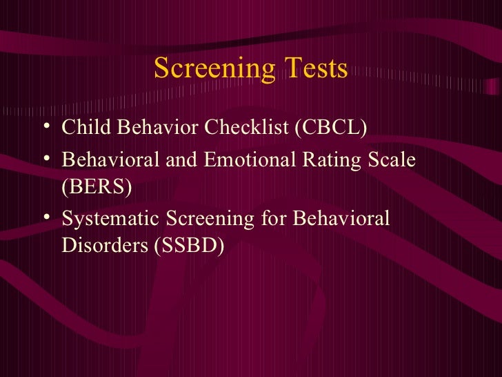 Emotional disturbance