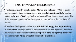 Emotional Intelligence &amp; Human Potential | PPT