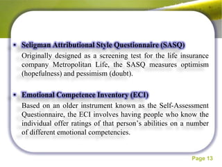 Attributional Style Questionnaire Example.pdf Emotional intelligence | PPTX