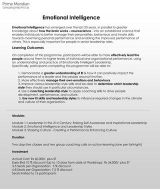 Emotional Intelligence _ Bangalore