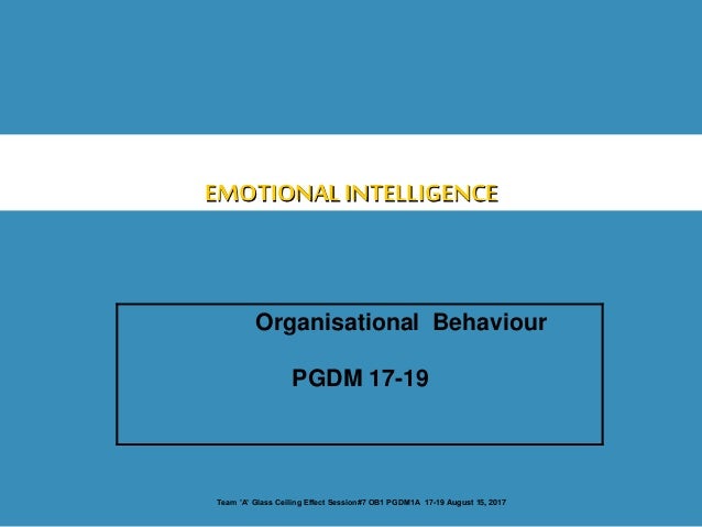 Emotional Intelligence Ppt