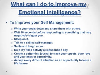 How to Develop Emotional intelligence ( Step by Step) | PPTX
