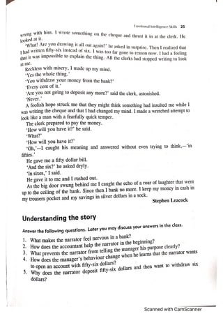 Emotional intelligence 