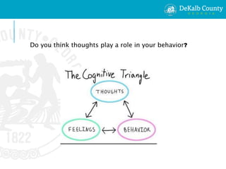 Do you think thoughts play a role in your behavior?
 