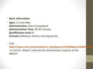 Emotional Intelligence Models Ppt