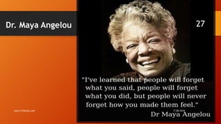 Dr. Maya Angelou
7/28/2016www.LTSemaj.com
27
 