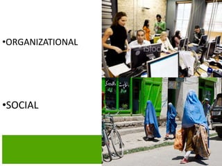 •ORGANIZATIONAL
•SOCIAL
 