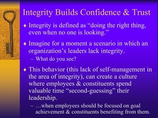 Emotional intelligence from self awareness to relationship management ...
