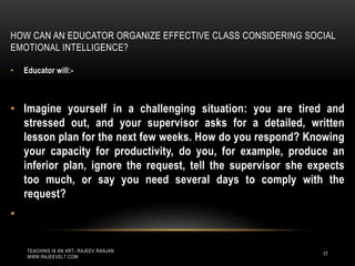 Ten Tips to Develop  Emotional Intelligence for Organizing Classroom Effectively