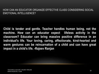 Ten Tips to Develop  Emotional Intelligence for Organizing Classroom Effectively