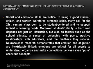 Ten Tips to Develop  Emotional Intelligence for Organizing Classroom Effectively