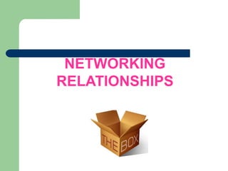 NETWORKING
RELATIONSHIPS

 