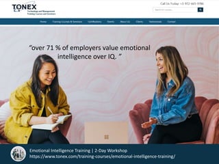 Emotional intelligence training (2 day workshop), Learn why 71% of ...