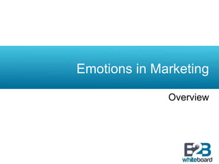 Emotions in Marketing Overview 