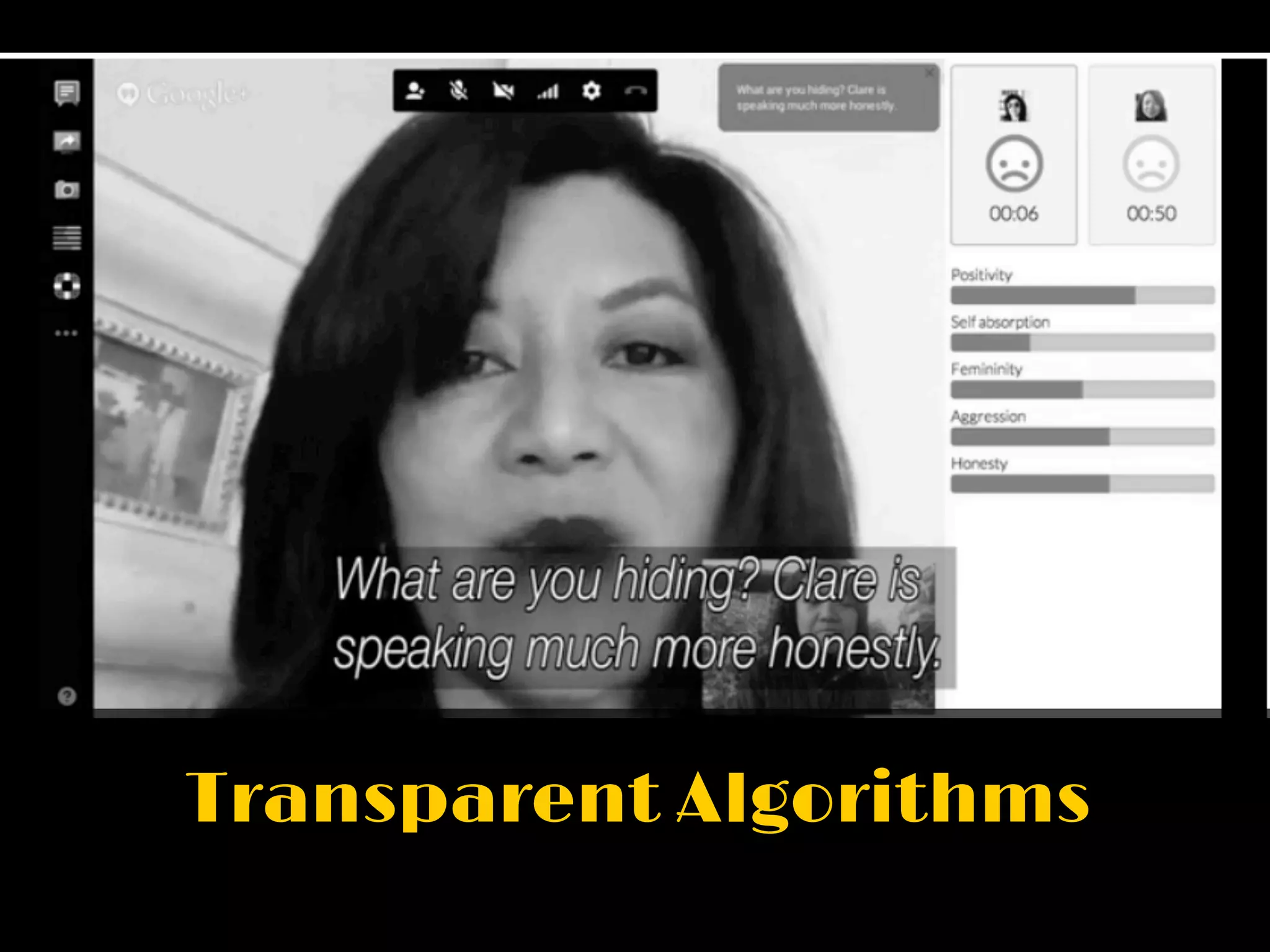 Transparent Algorithms
 
