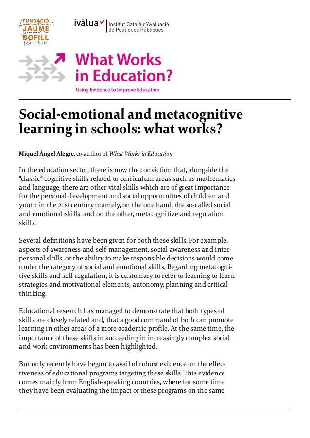 Impact Of Social Emotional Learning On >> Are Social And Emotional Learning Programs Effective Tools Impact Of Social Emotional Learning On >> Are Social And Emotional Learning Programs Effective Tools