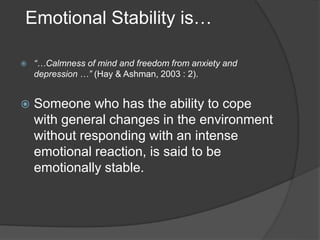 Emotional Regulation | PPTX