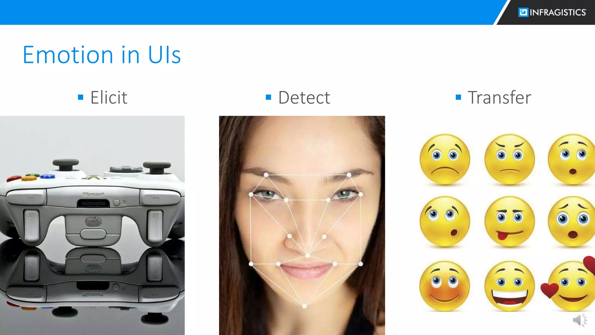 18
Emotion in UIs
 Elicit  Detect  Transfer
 