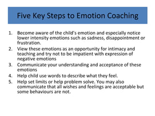 Emotion coaching introduction | PPTX
