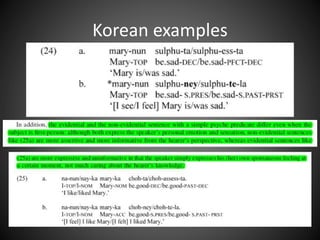 Korean examples
 