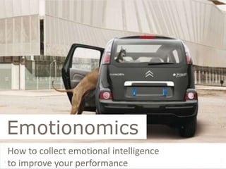 The Power of Emotionomics Brand Advocates How to collect emotional intelligenceto improve your performance 