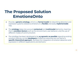 Emotions ontology summarized presentaion