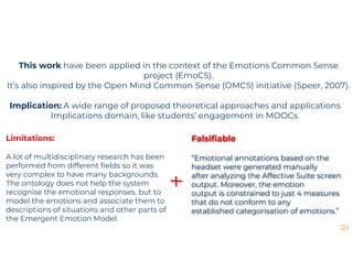 Emotions ontology summarized presentaion
