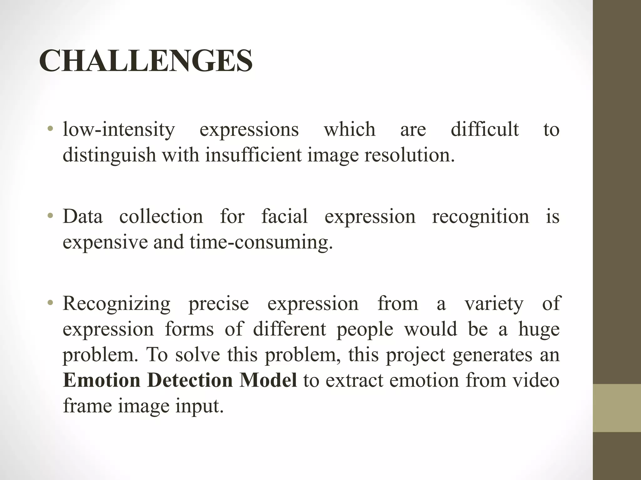 Emotion recognition using image processing in deep learning | PPTX