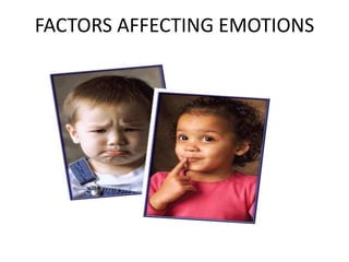 FACTORS AFFECTING EMOTIONS
 