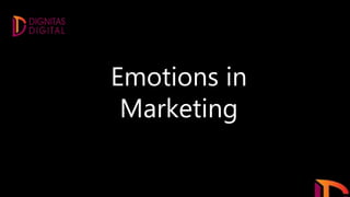 Emotions in
Marketing
 