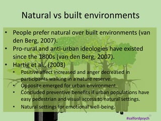 Emotions and mood an environmental psychology perspective | PPTX