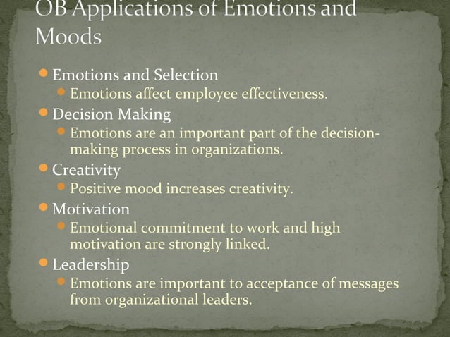 Emotions and moods | PPT