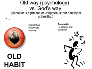 Unrighteous Behavior Dealing with Negative Emotions in a Biblical Way | PPT