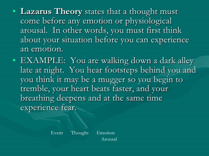 lazarus theory of emotion pdf lazarus theory of emotion pdf