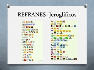 REFRANES- Jeroglíficos