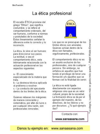 Danos tu ejemplo en: www.sanaasana.com