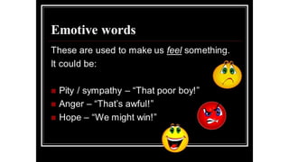 Emotive language