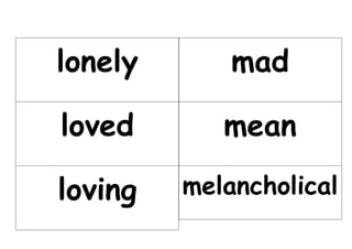 Emotive words list