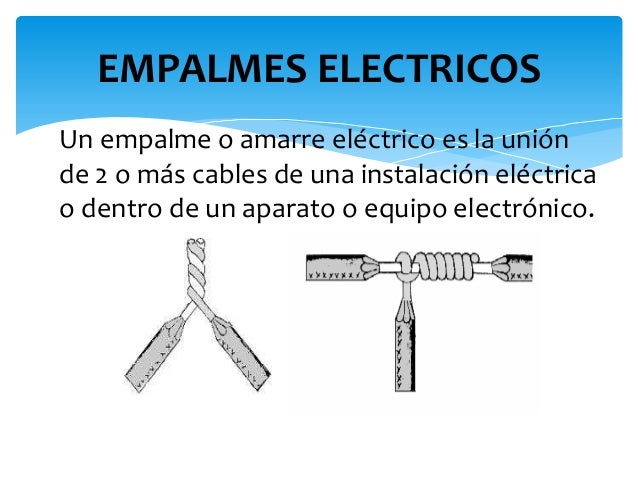Resultado de imagen para empalmes electricos
