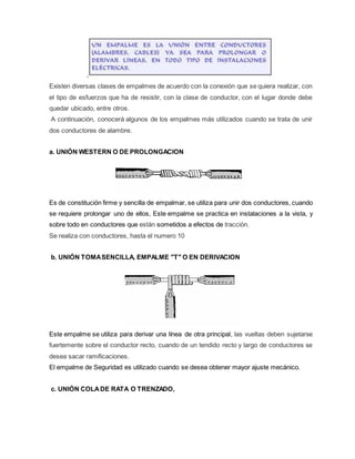Empalmes electricos | DOCX