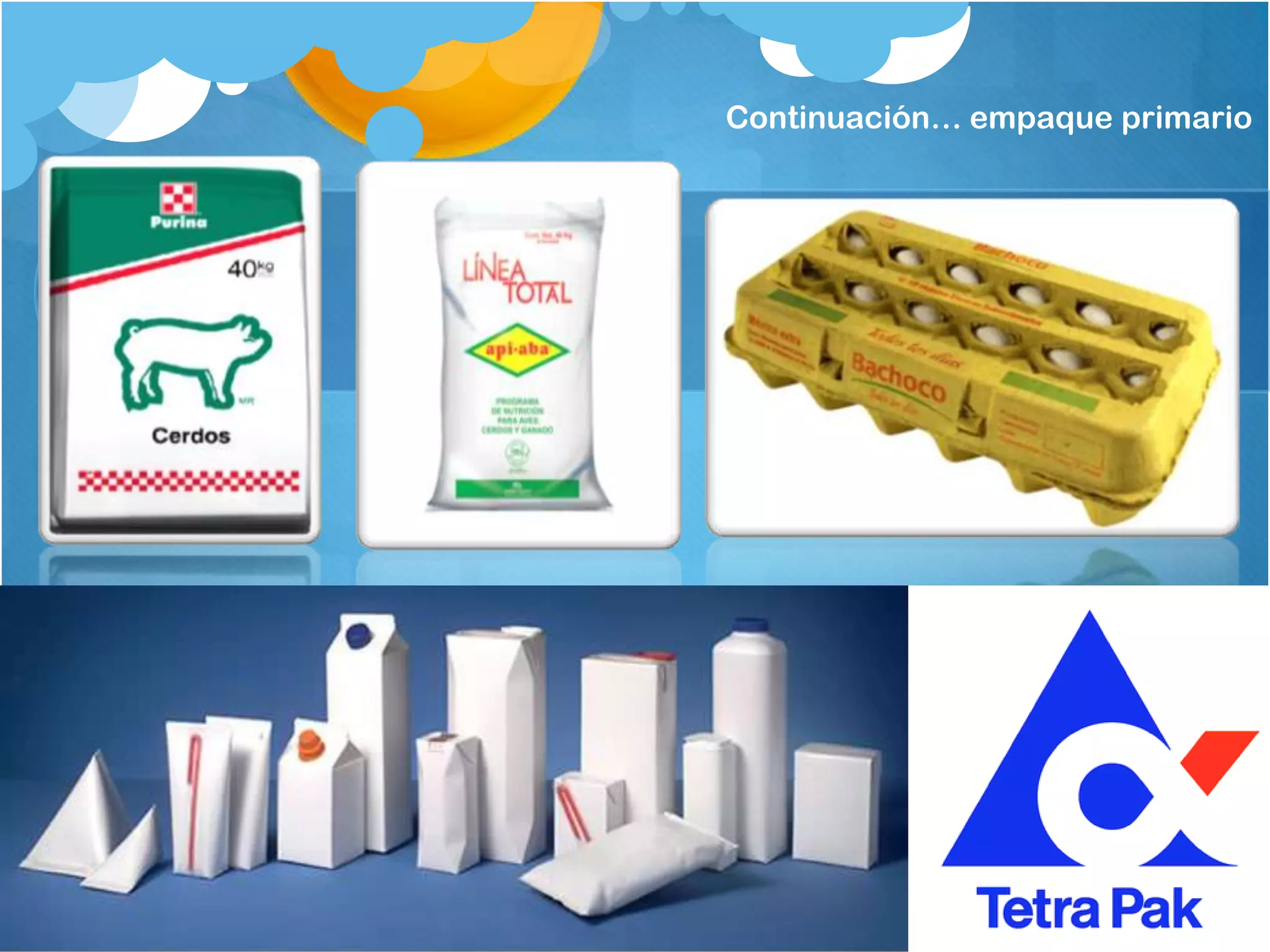 Continuación… empaque primario