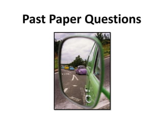 Past Paper Analysis