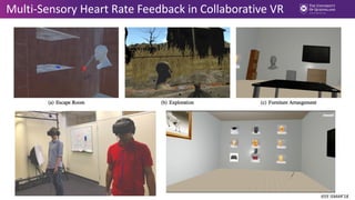 Multi-Sensory Heart Rate Feedback in Collaborative VR
IEEE ISMAR’18
 