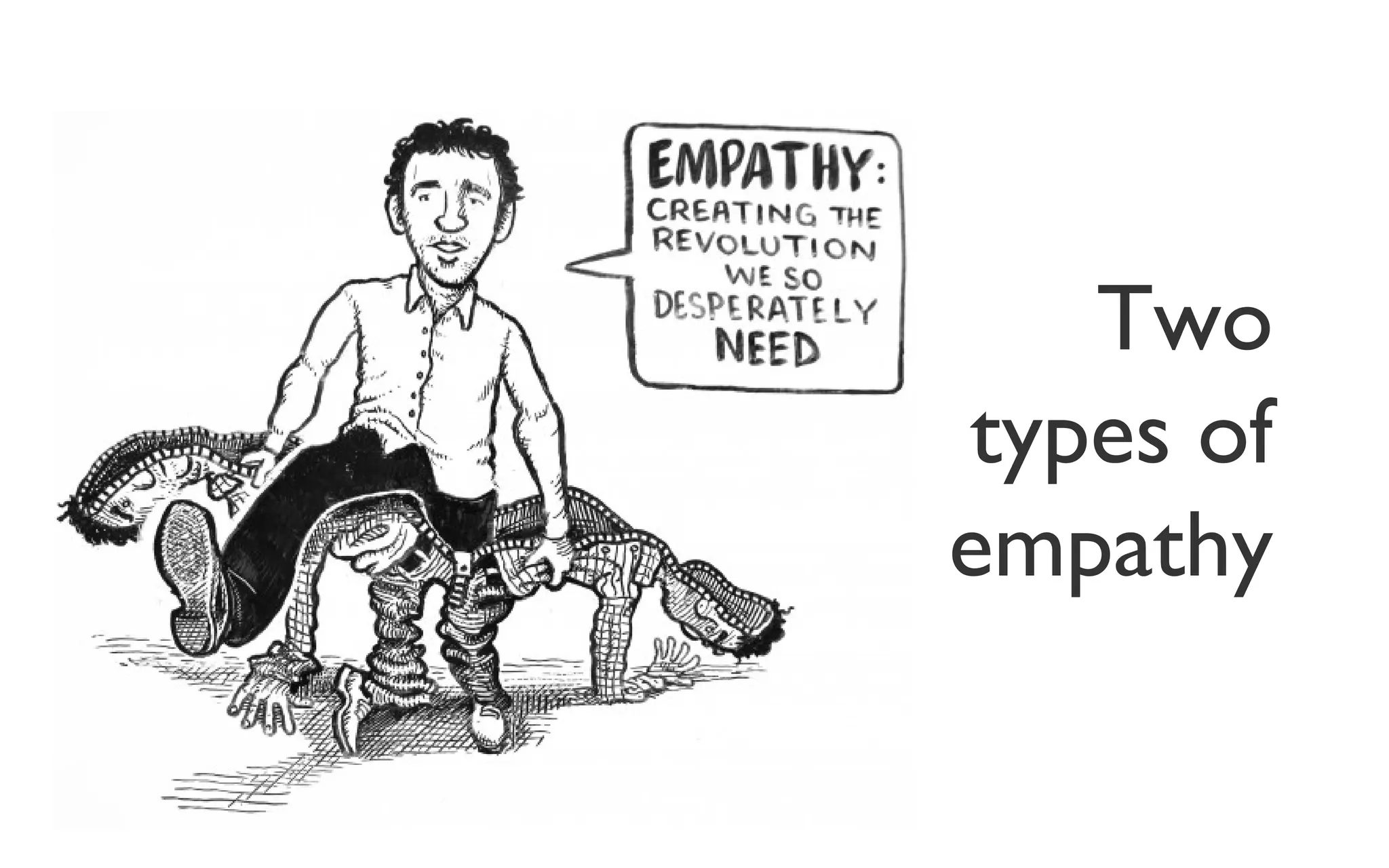 Two
types of
empathy
 