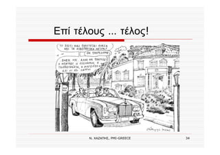 Ν. ΧΑΖΑΠΗΣ, PMI-GREECE 34
Επί τέλους … τέλος!
 