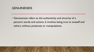 Genuity Definition Empathy and Genuineness.ppt a brief lec on empathy and nicetyx | PPTX